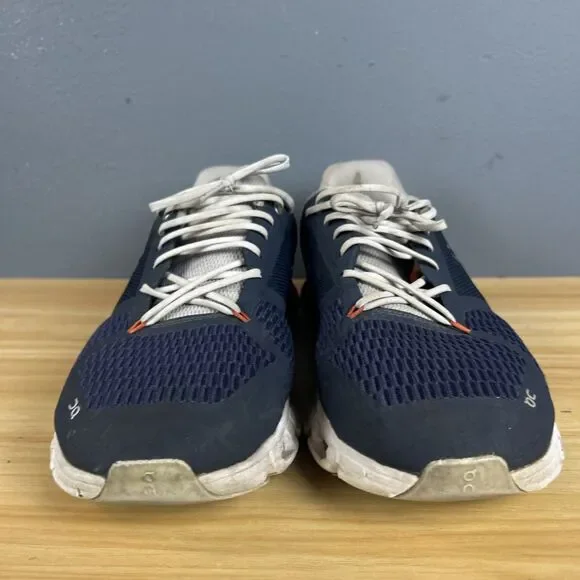 On Cloudflow Mens Size 12 Blue Gray Orange Athletic Running Shoes Sneakers - Picture 3 of 11